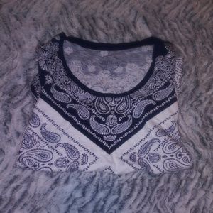 Lucky Brand Plus Size Bandana Top